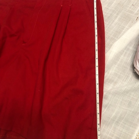Vintage Samantha High Rise Red Pleated Shorts 80s - Picture 9 of 10